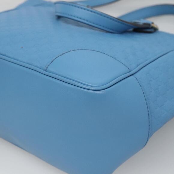 GUCCI Micro GG Canvas Guccissima Bag Leather Outlet Blue Gold - Picture 14 of 16